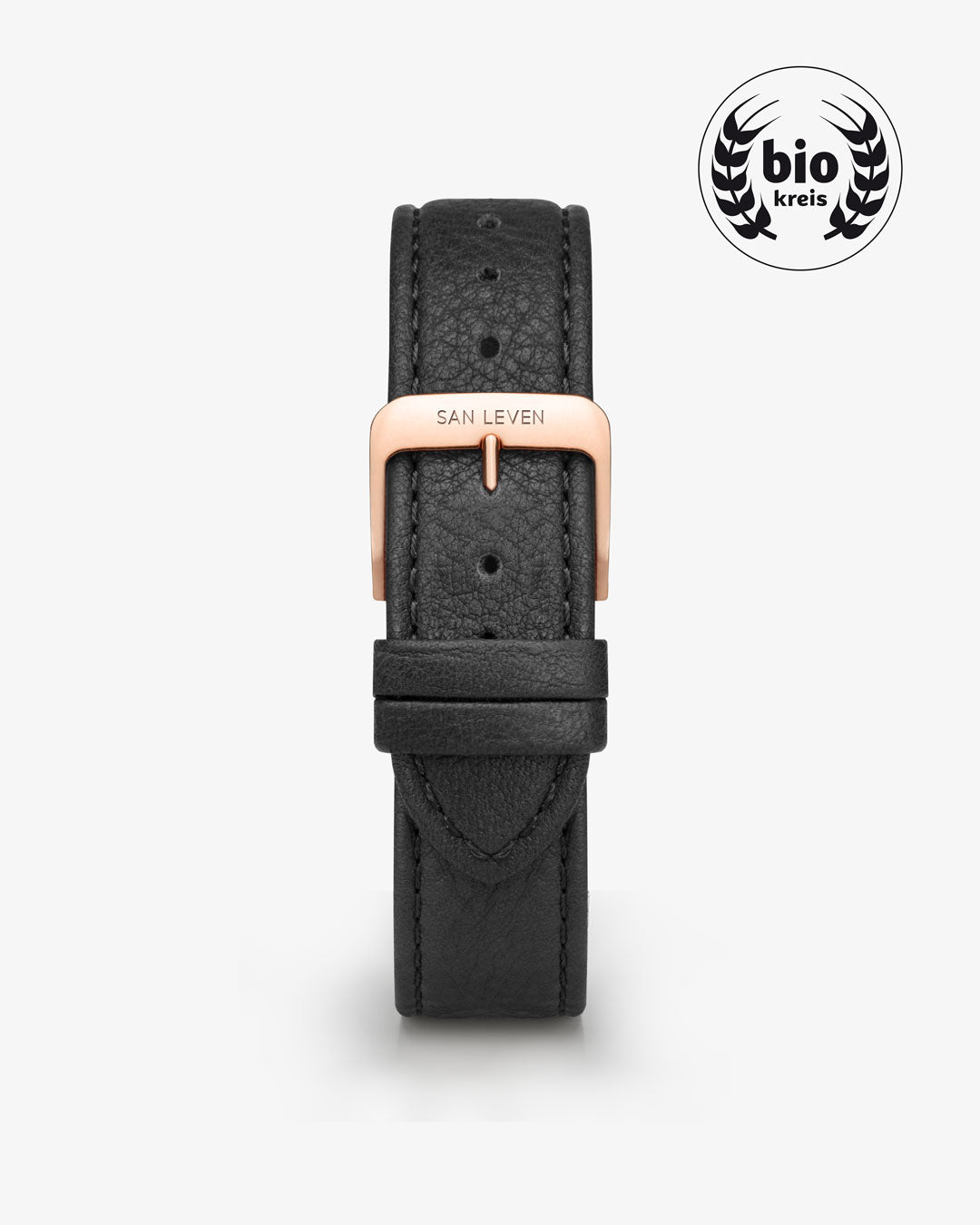 SPARK Bioleder Black 36 mm Rose Gold White