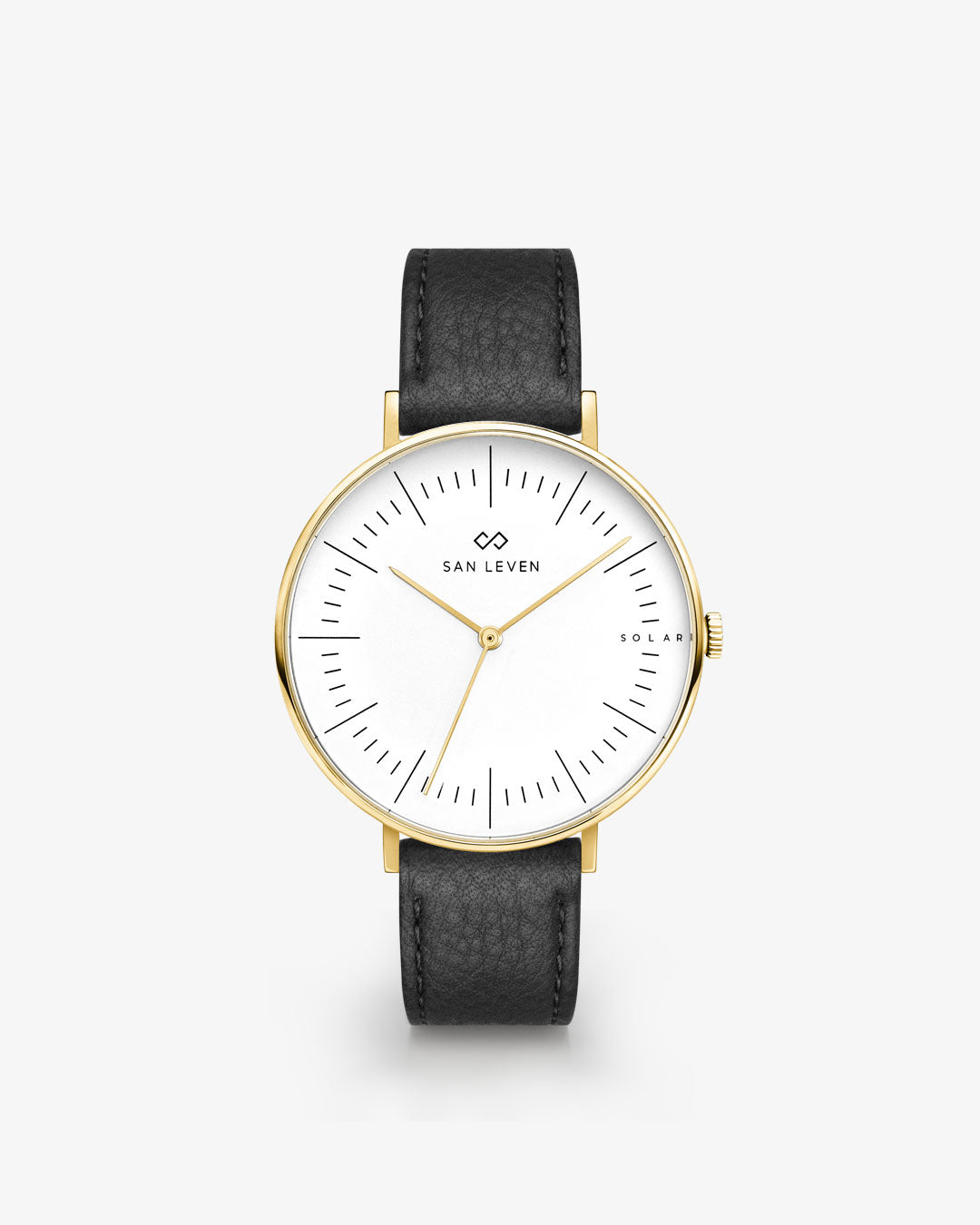 SPARK Bioleder Black 36 mm Gold White