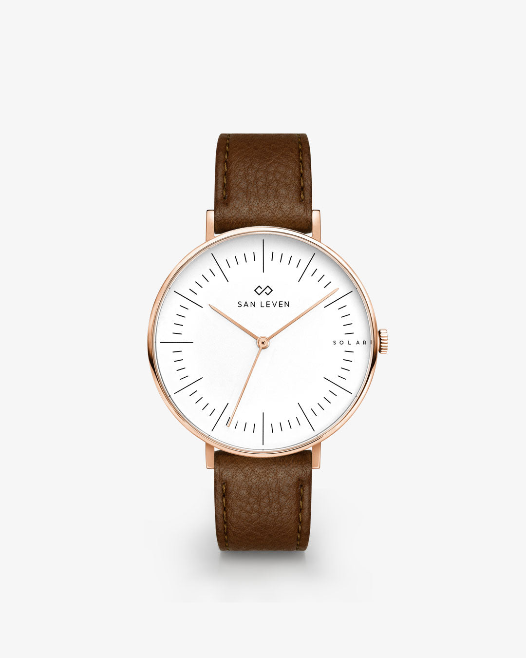 SPARK Bioleder Coconut 36 mm Rose Gold White