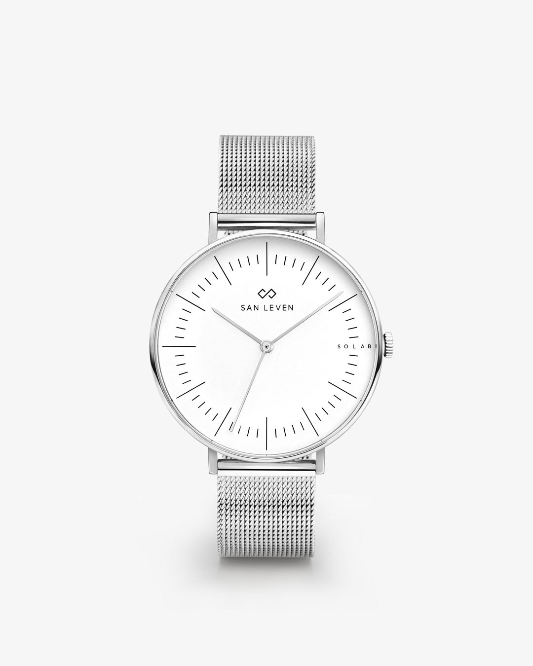 SPARK Mesh Edelstahl 36 mm Silver White