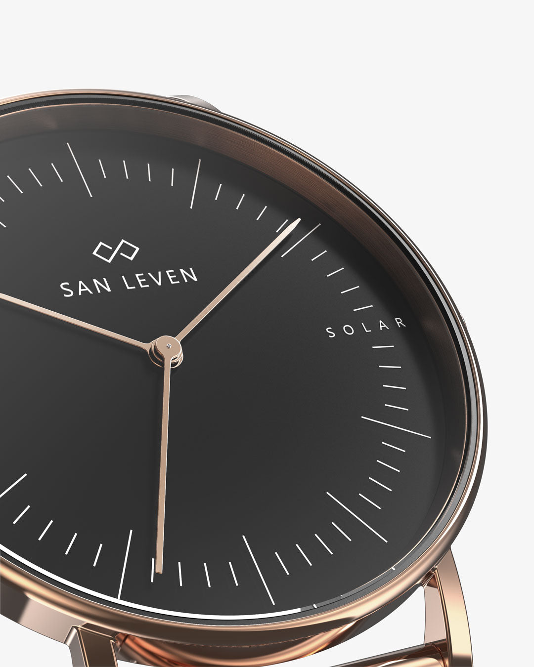 SPARK Bioleder Black 36 mm Rose Gold Shadow