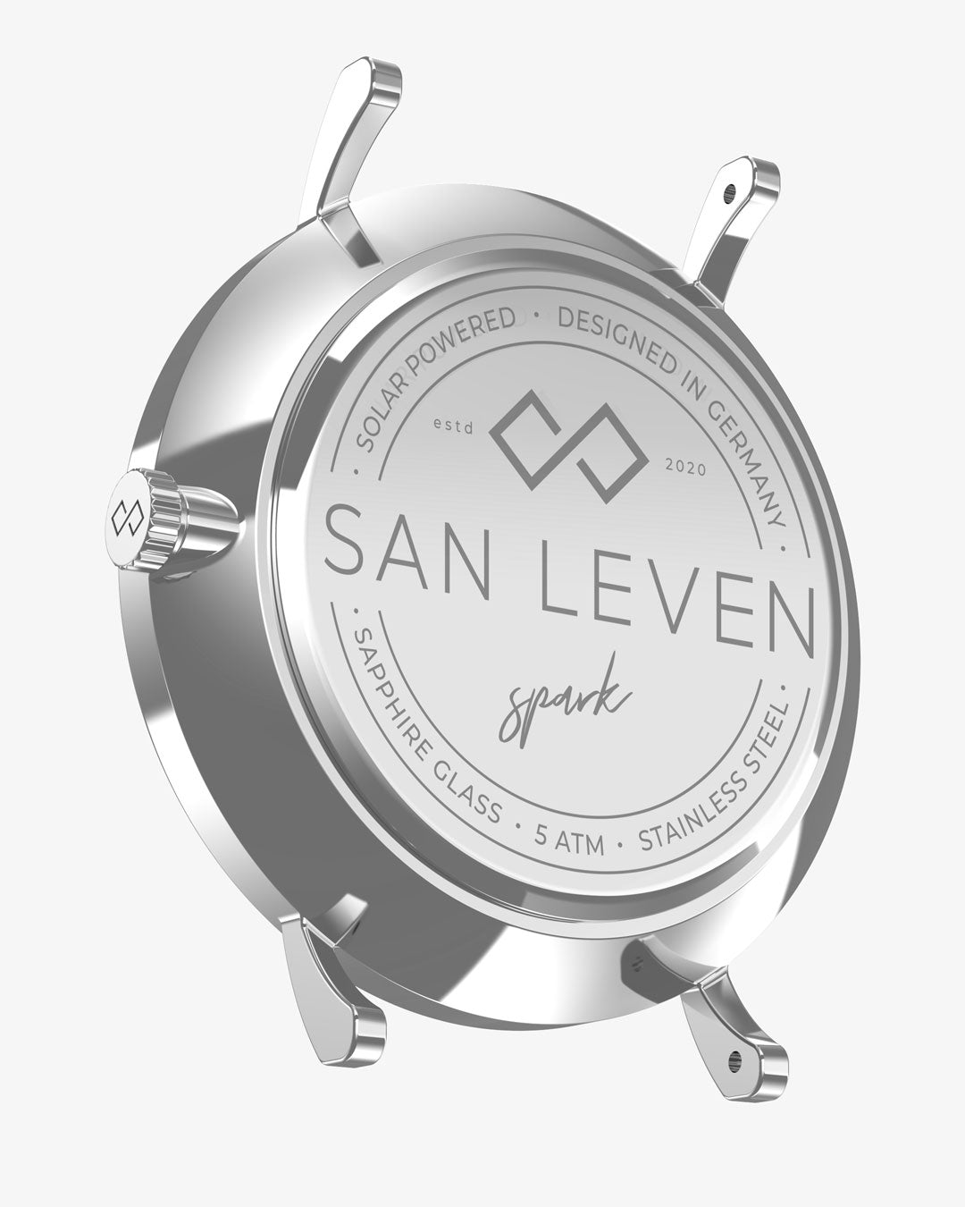 SPARK Mesh Edelstahl 40 mm Silver White